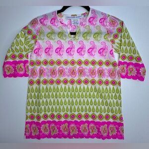 Gretchen Scott 100% Cotton Paisley Beach Throw Girls Size 4/6